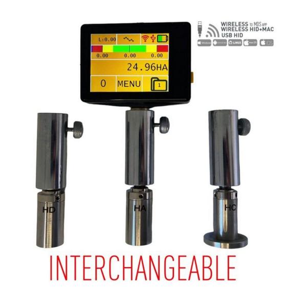 Твърдомер дурометър по Шор Microtech Shore Durometer A,C,D,00, Wireless+USB, 21100130, 0-100 HA, HC, HD, H00, HF