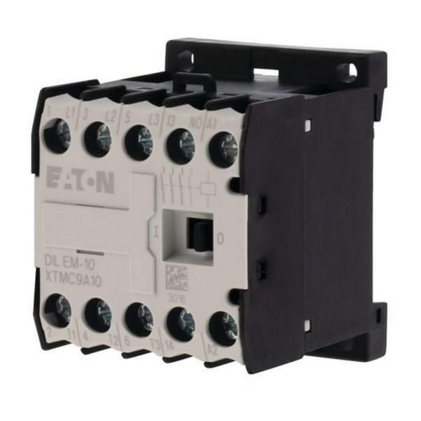 Контактор EATON DILEM-10-G(24VDC), 010213 - 24 V DC, 3 полюса, 380 V 400 V, 4 kW, 1 N/O, Винтови клеми, DC работа