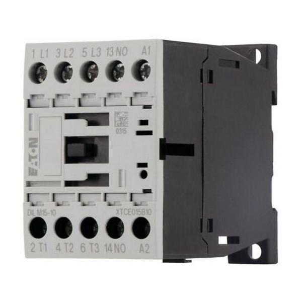 Контактор EATON DILM15-10(24V50HZ), 290045 - 3 полюса, 380 V 400 V 7,5 kW, 1 N/O, 24 V 50 Hz, AC работа, Винтови клеми