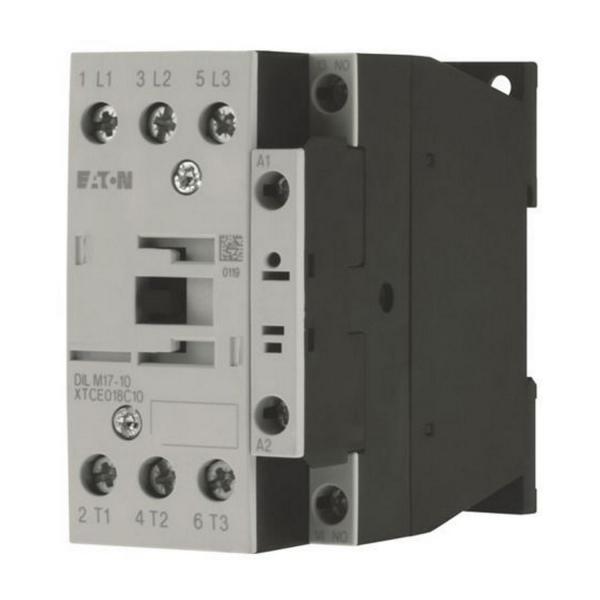 Контактор EATON DILM17-10(24V50/60HZ), 277008 - 3 полюса, 380 V 400 V 7,5 kW, 1 N/O, 24 V 50/60 Hz, AC работа, Винтови клеми