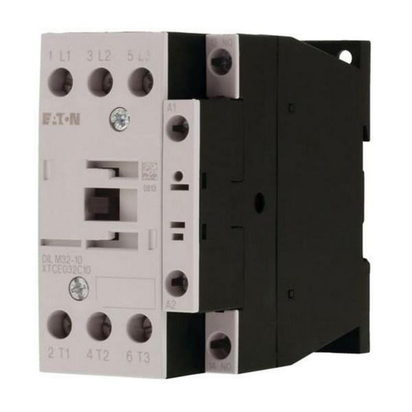 Контактор EATON DILM32-10(110V50HZ), 277266 - 3 полюса, 380 V 400 V 15 kW, 1 N/O, 110 V 50/60 Hz, AC работа, Винтови клеми