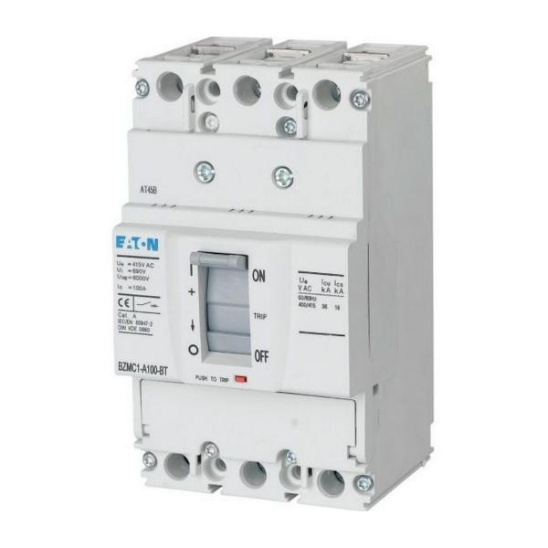 Прекъсвач с фиксирани настройки EATON BZMB1-A100 15kA, 109732 - 3P, 100 A, 415 V