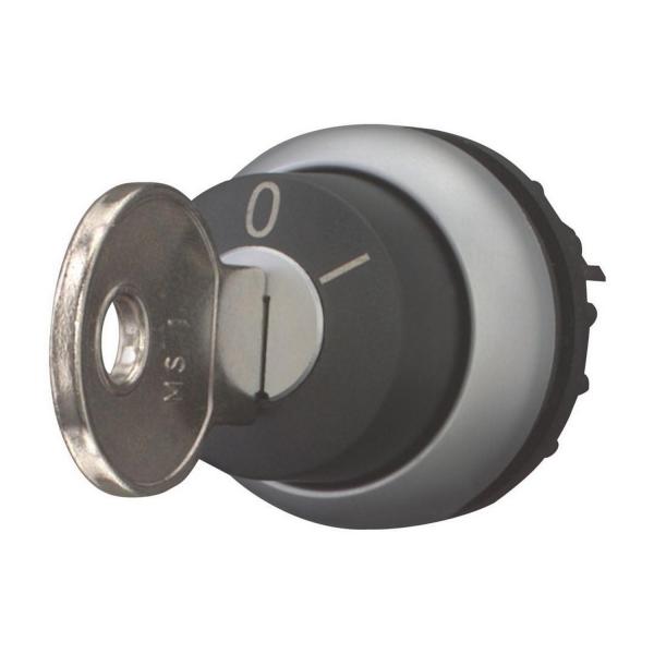 Панелен ротационен превключвател с 2 позиции с ключ EATON M22-WS, 216881