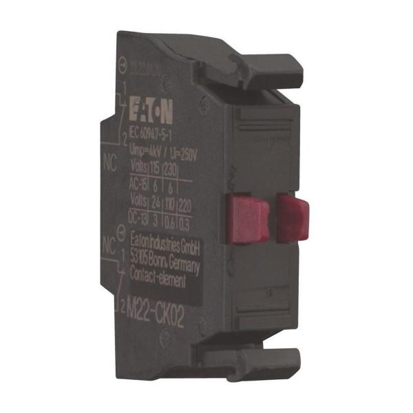 Контактен елемент EATON M22-CK02, 107899 - 2 NC, 24 V, 3 A, 220 V, 230 V, 240 V, 4 A