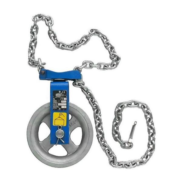 Строителна макара с верига и капак Brano Z500 E, 123-118101-101-D - 125 mm, 0.5 t