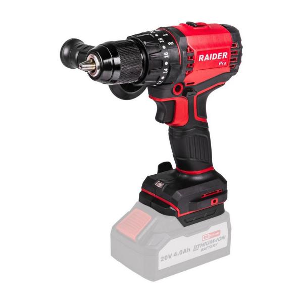 Акумулаторен ударен винтоверт Raider Pro RDP-YBID20, Solo, R20, 030244 - 20 V, 60 Nm