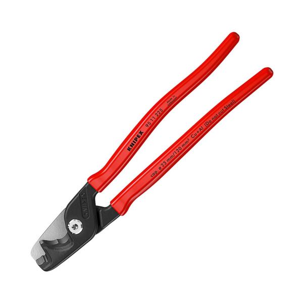 Ножица за кабели с еднокомпонентна изолация Knipex StepCut XL, 95 11 225 - 120 mm2, 225 mm