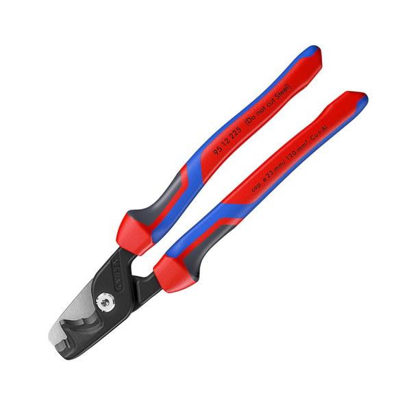 Ножица за кабели с трикомпонентна изолация Knipex StepCut XL, 95 12 225 - 120 mm2, 225 mm