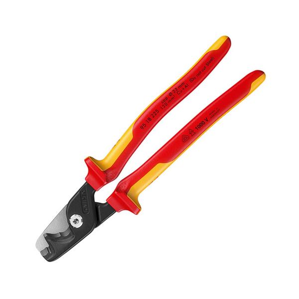 Ножица за кабелни канали с VDE изолация Knipex StepCut XL, 95 18 225 - 120 mm2, 225 mm
