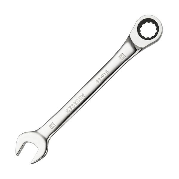 Звездогаечен ключ с 6-стенна/тресчотка Stanley STMT89915-0 - 15 mm, 255 mm
