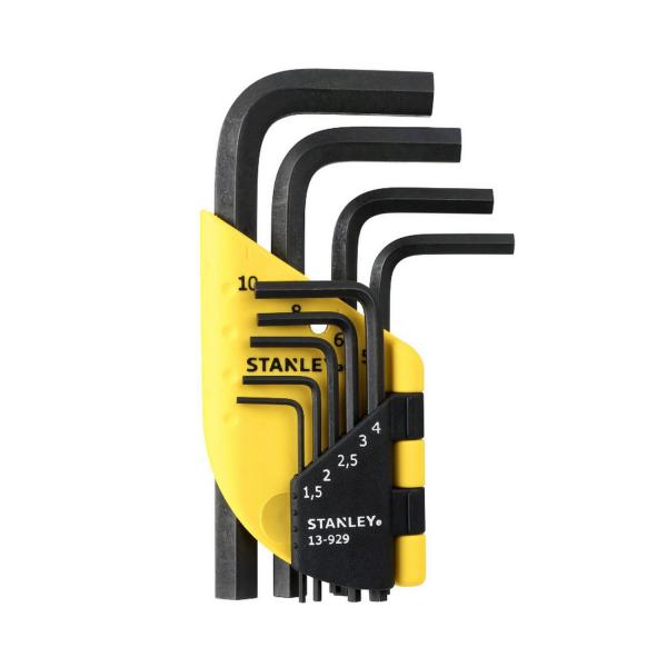 Комплект Г-образни ключове 6-стенни Stanley 1-13-929 - 1.5-10 mm, 9 бр.