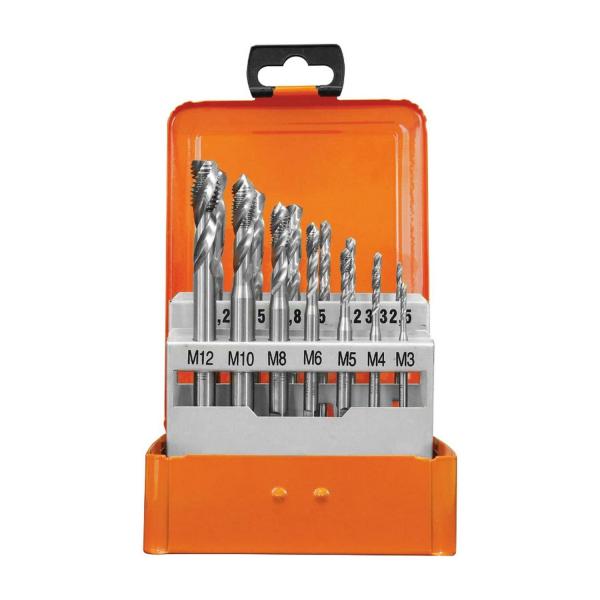 Комплект метчици с метрична резба Projahn 91040 - M3-M12 mm, HSS, 14 бр.