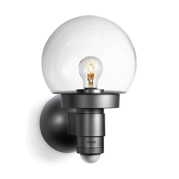 Фасадна лампа със сензор Steinel Sensors DIY L 115 S, 059880 - 60 W, E27, сребро, 230 V