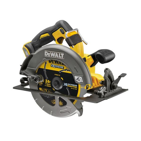 Безжичен акумулаторен циркуляр DeWALT DCS578N-XJ – 190 mm, 54 V, 5800 rpm, LED подсветка