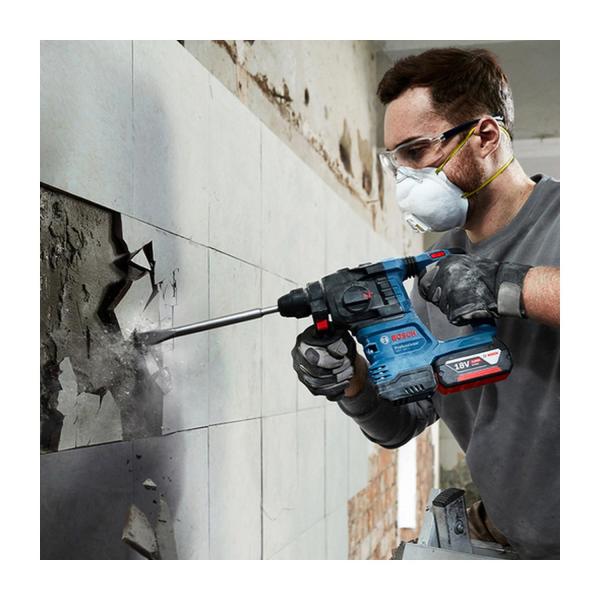 Акумулаторен перфоратор Bosch GBH 185-LI – 18 V, 1,9 J, 2×4 Ah
