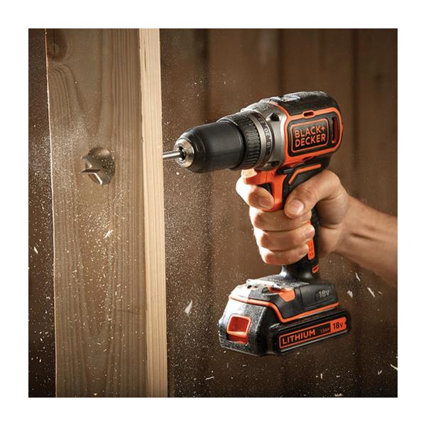 Акумулаторен винтоверт Black&Decker BL186K1B2-QW - 18 V, 2 Ah, 52 Nm, 13 mm