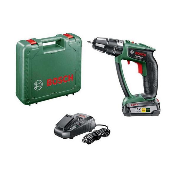 Акумулаторен ударен винтоверт Bosch PSB 18 LI-2 Ergonomic, 06039B0300 - 18 V, 2.5 Ah, 32 Nm, 1.5-13 mm
