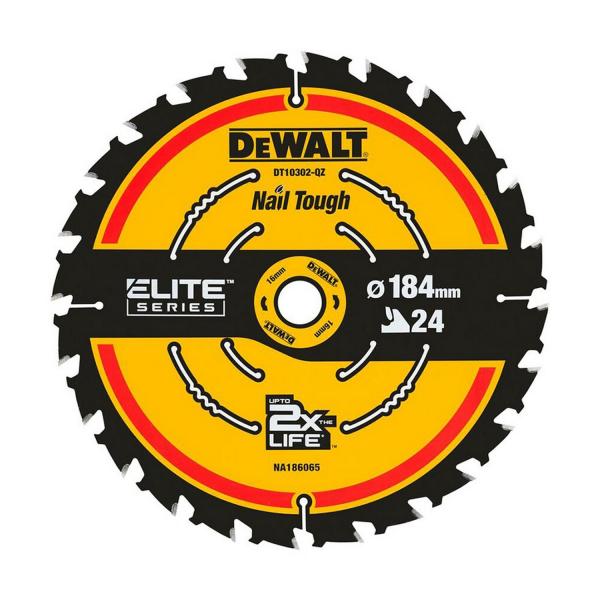 Циркулярен диск за дърво DeWALT DT10401 – 184 мм, 20 мм, 24 z