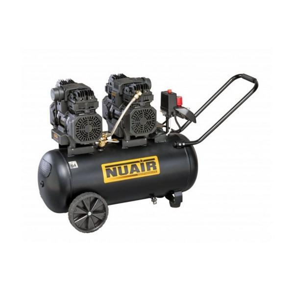 Бензинов безшумен безмаслен копресор NUAIR Siltek TB 50 D, B2DC504STF583 - 3 hp, 50 l, 320 l/min, 8 bar