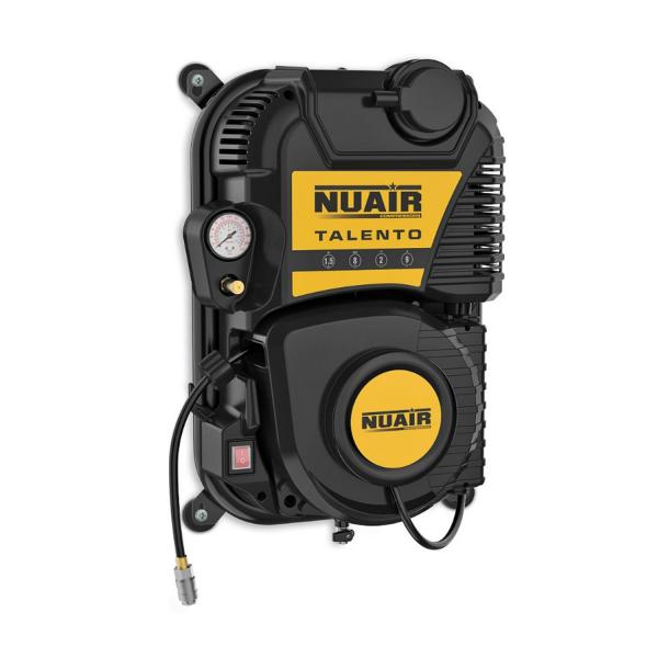 Бензинов стенен безшумен безмаслен копресор NUAIR Talento, 8215410NUA506 - 1.5 hp, 2 l, 160 l/min, 8 bar