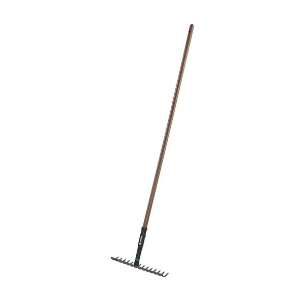 Градинско гребло право с дървена дръжка Gardena NatureLine 17106-20 - 14 z, 360 mm