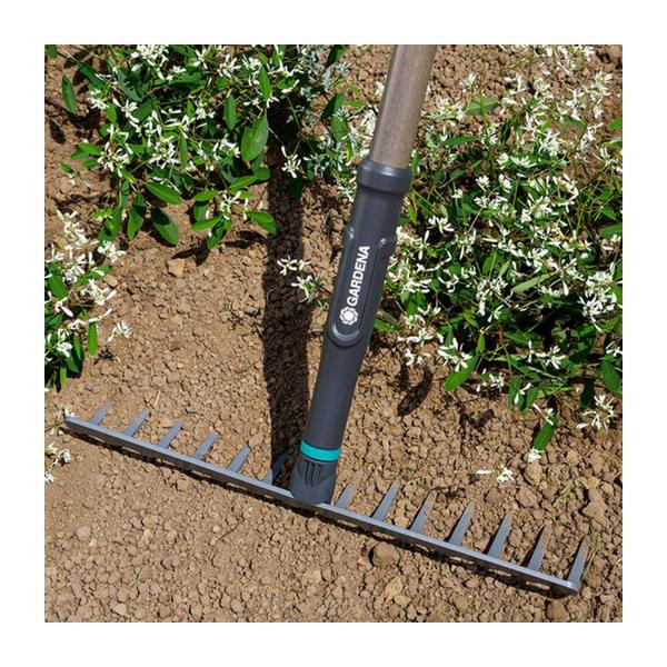 Градинско гребло право с дървена дръжка Gardena NatureLine 17106-20 - 14 z, 360 mm