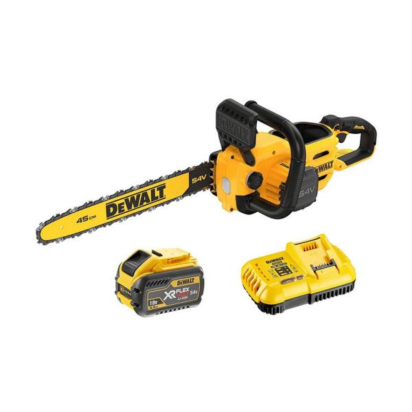 Акумулаторен верижен трион DeWALT DCMCS574X1-QW – 54/18 V, 3/9 Ah, 45 см, 3/8
