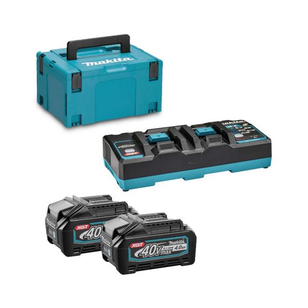 Акумулаторни батерии и зарядно Makita 191U00-8 – 40 V, 4 Ah, 2 бр.