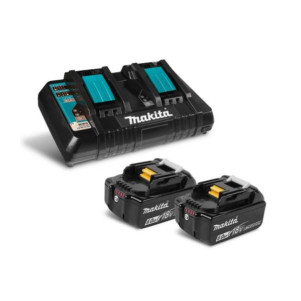 Акумулаторни батерии и зарядно Makita 199484-8 – 18 V, 6 Ah, 2 бр.