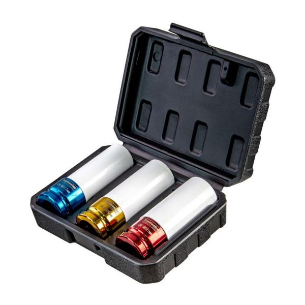 Комплект ударни вложки Top Master Pro, 338804 - 1/2, 17, 19, 21 mm, 3 броя