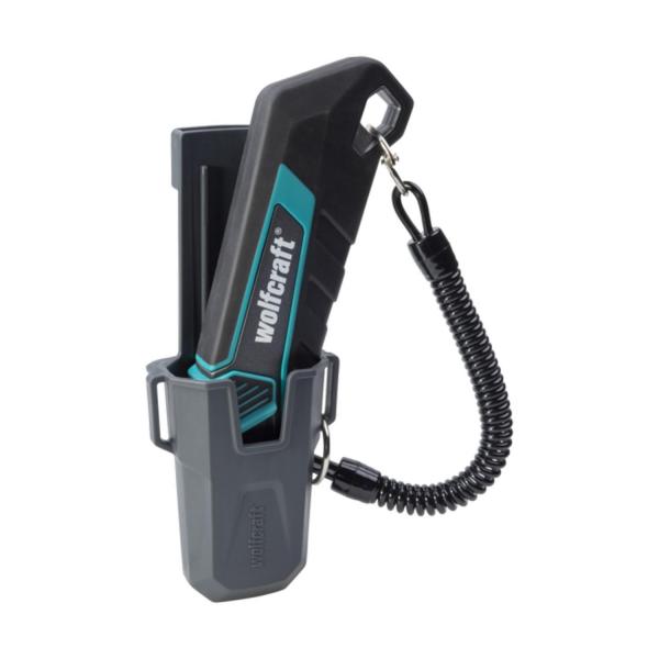 Метален макетен нож с трапецовидно прибиращо се острие Wolfcraft Pro Safety, 4292000 - 61 mm