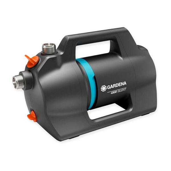 Самозасмукваща градинска помпа за чиста вода с маркуч Gardena 4300 Silent set, 09056-20 - 4.3 m3/h, 43 m, 8 m