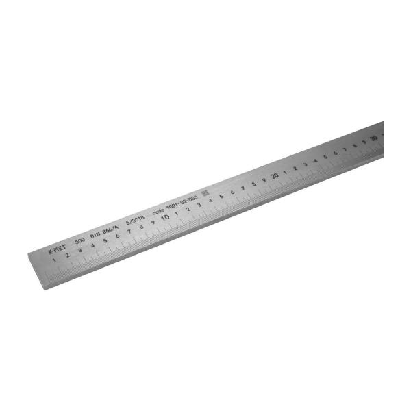 Стоманена линийка K-MET 1001-02-200 – 2000x50x10 мм
