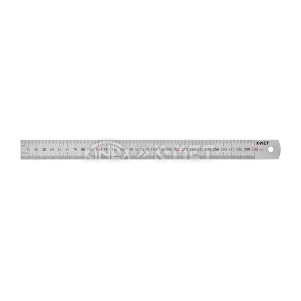 Тънка стоманена линийка K-MET 1022-02-050 – 500x30x1 мм, INOX
