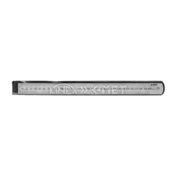 Тънка стоманена линийка K-MET 1022-1 – 200x13x0.5 мм