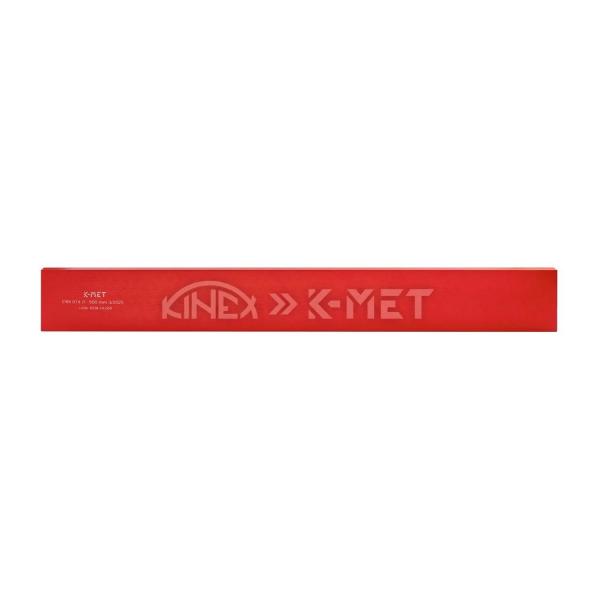 Прецизна алуминиева права линия K-MET 1039-14-050, DIN 874/1 - 500x60x12 mm
