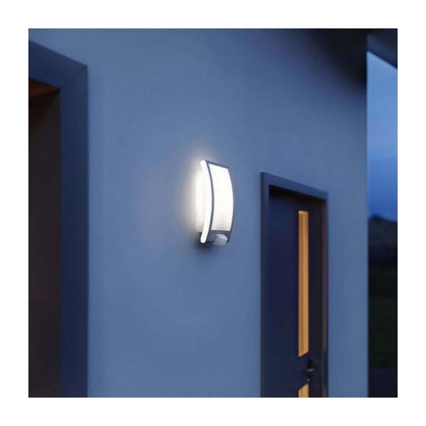 Фасадна лампа със сензор Steinel Sensors Pro L 20, 035693 - 60 W, E27, антрацит, 230 V