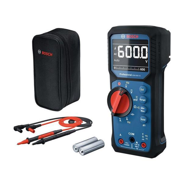 Дигитален мултицет Bosch GDM 600-15, 0601077300 - Udc, Uac, Iac, Idc, R, C, 600 V, 600 V, 10 A, 600 V