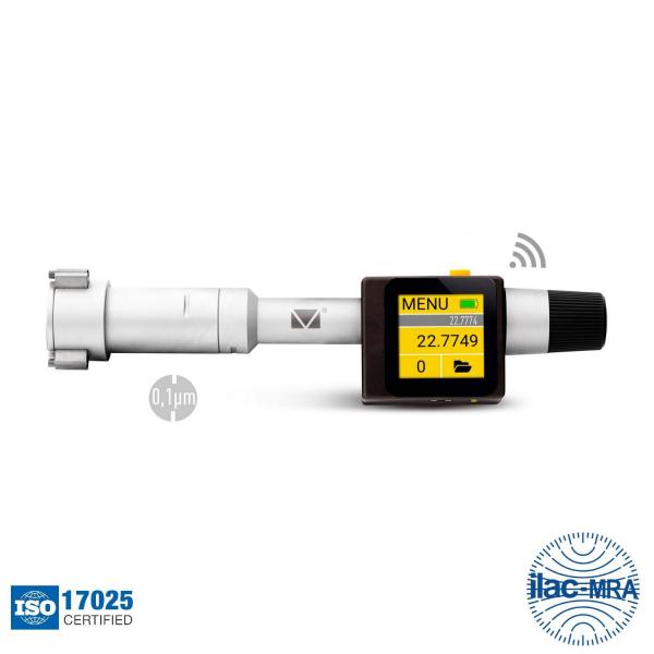 Дигитален триточков микрометър Microtech SUB-MICRON COMPUTERIZED Wireless+USB, 133704010, 30-40 mm, 0.0001 mm, 240 mm, ±4 μm