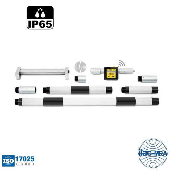 Дигитален двуточков микрометър за вътрешно измерване Microtech SUB-MICRON COMPUTERIZED Wireless+USB, IP65, 133800200, 150-2000 mm, 0.0001 mm