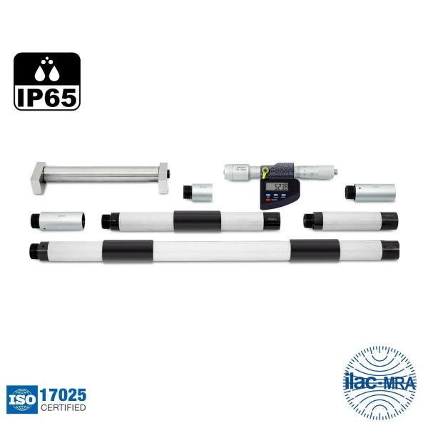 Дигитален двуточков микрометър за вътрешно измерване Microtech PRECISION IP65, 133800302, 125-3000 mm, 0.001 mm