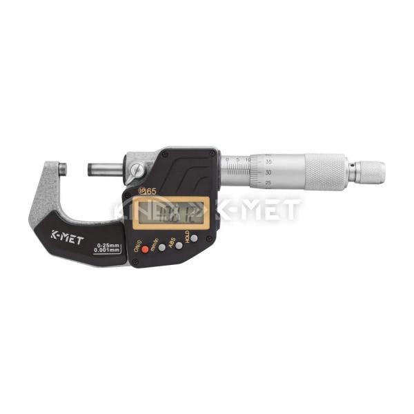 Дигитален микрометър K-MET ABSOLUTE ZERO 7030-05-075, IP65, 50–75 mm, 0.001 mm
