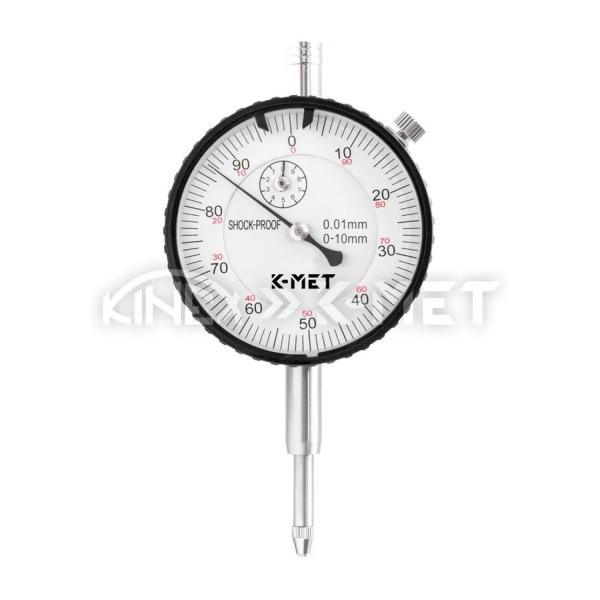 Индикаторен удароустойчив часовник с циферблат K-MET 1155-02-710 – 0–10 мм, 0.01 мм