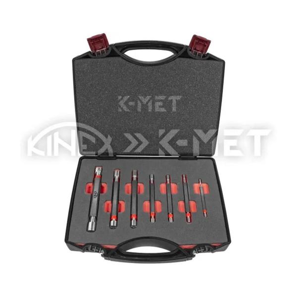Комплект калибър-пробки К-МЕТ 92000-H7-012, Go/NoGo – 3H7 до 12H7
