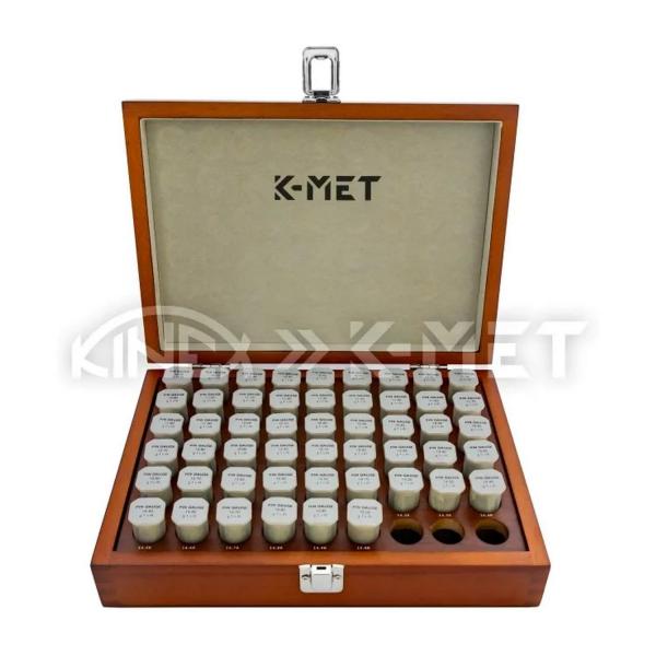 Кръгли шаблони мерки калибри K-MET 1047-13-020 – 15,0–20,0 mm / 0,1 mm, 51 части