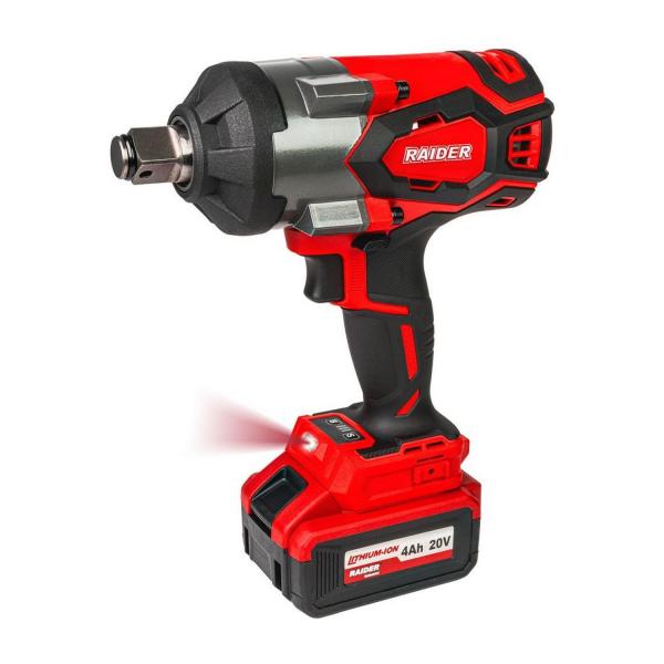 Акумулаторен ударен гайковерт Raider Industrial RDI-IBW06 – 20 V, 1700 Nm, 3/4 цола