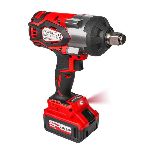 Акумулаторен ударен гайковерт Raider Industrial RDI-IBW06 – 20 V, 1700 Nm, 3/4 цола