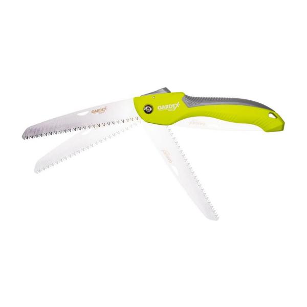 Градински сгъваем трион Gardex FOREST GX, 402602 – 210 мм SK5 стомана, 7 зъба/inch