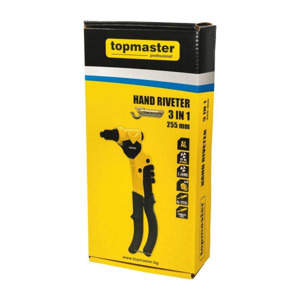 Нитачка 3в1 с въртяща глава Top Master Pro 255 мм, 2.4 до 6.4 мм