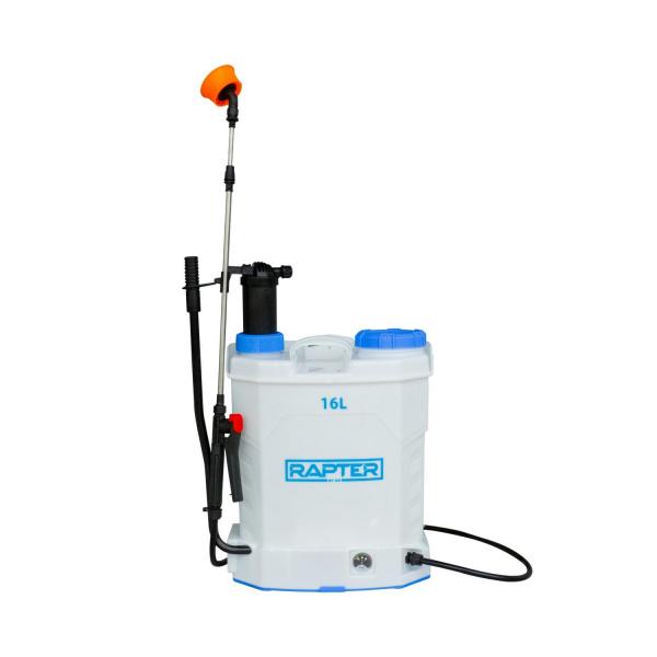 Пръскачка акумулаторна 2в1 и ръчна RAPTER RRHQ SP-100, 12V, 8Ah, 16 литра